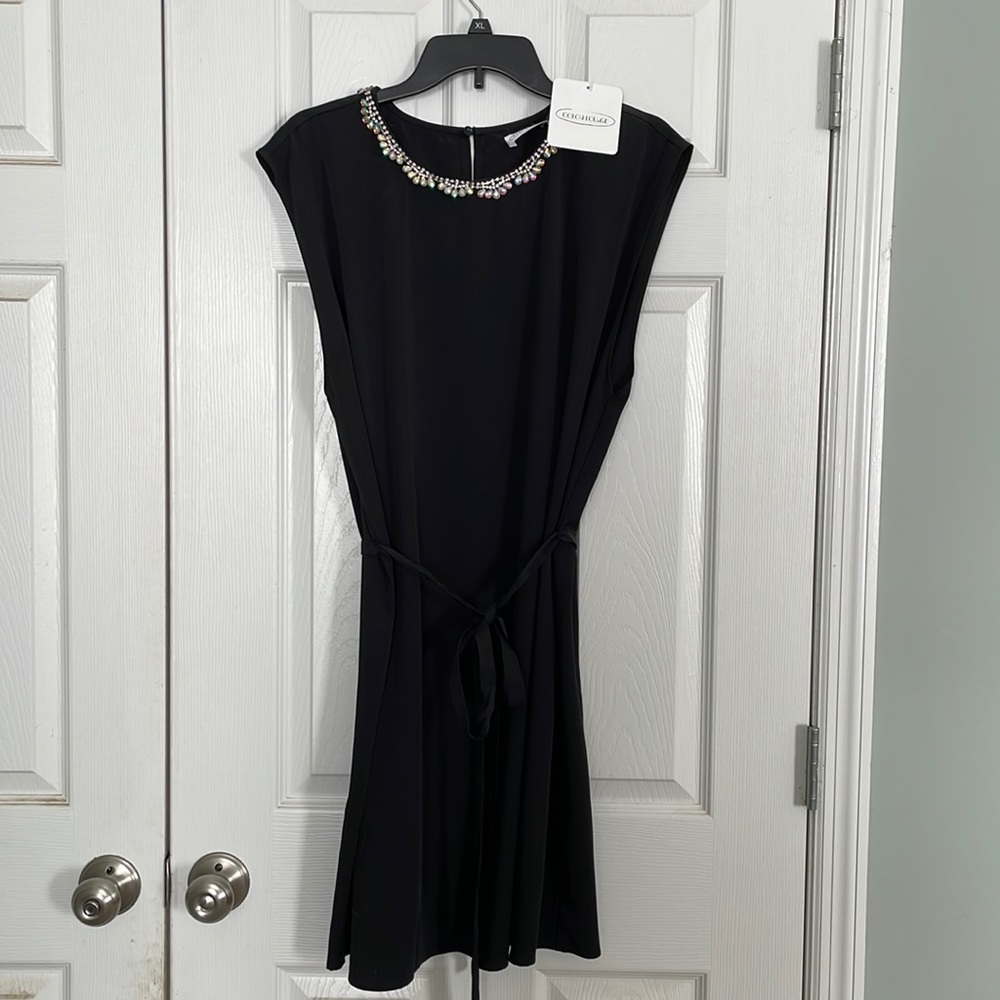 Women’s 1X NWT knee length black dress